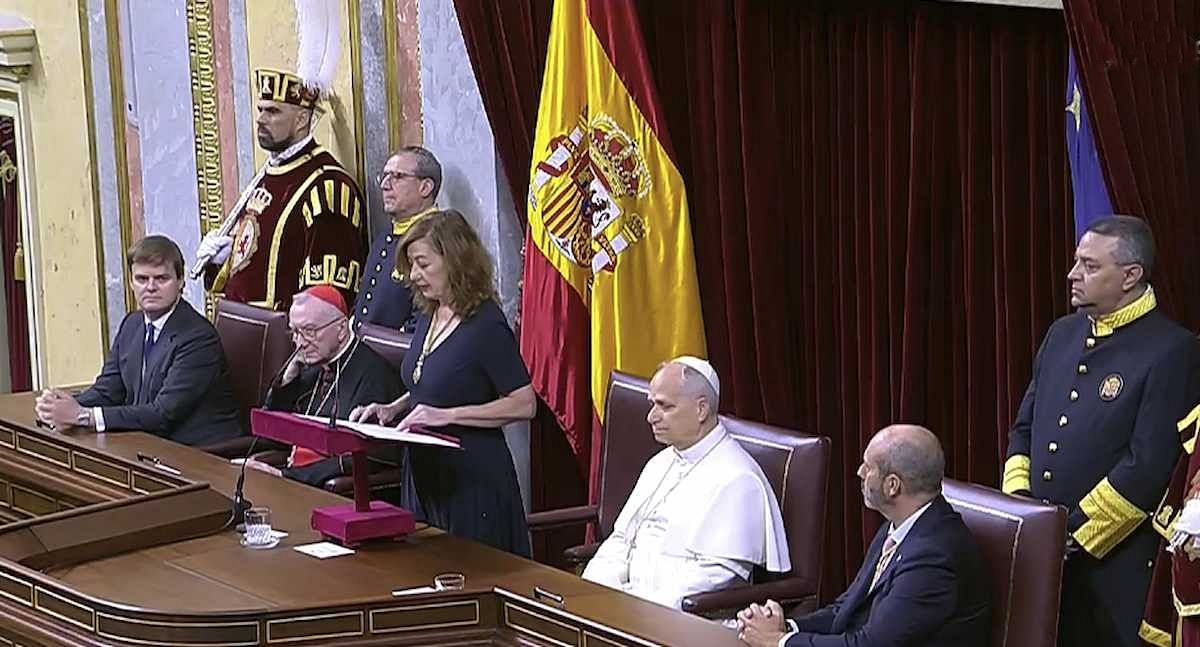 El papa León en el Congreso de los Diputados