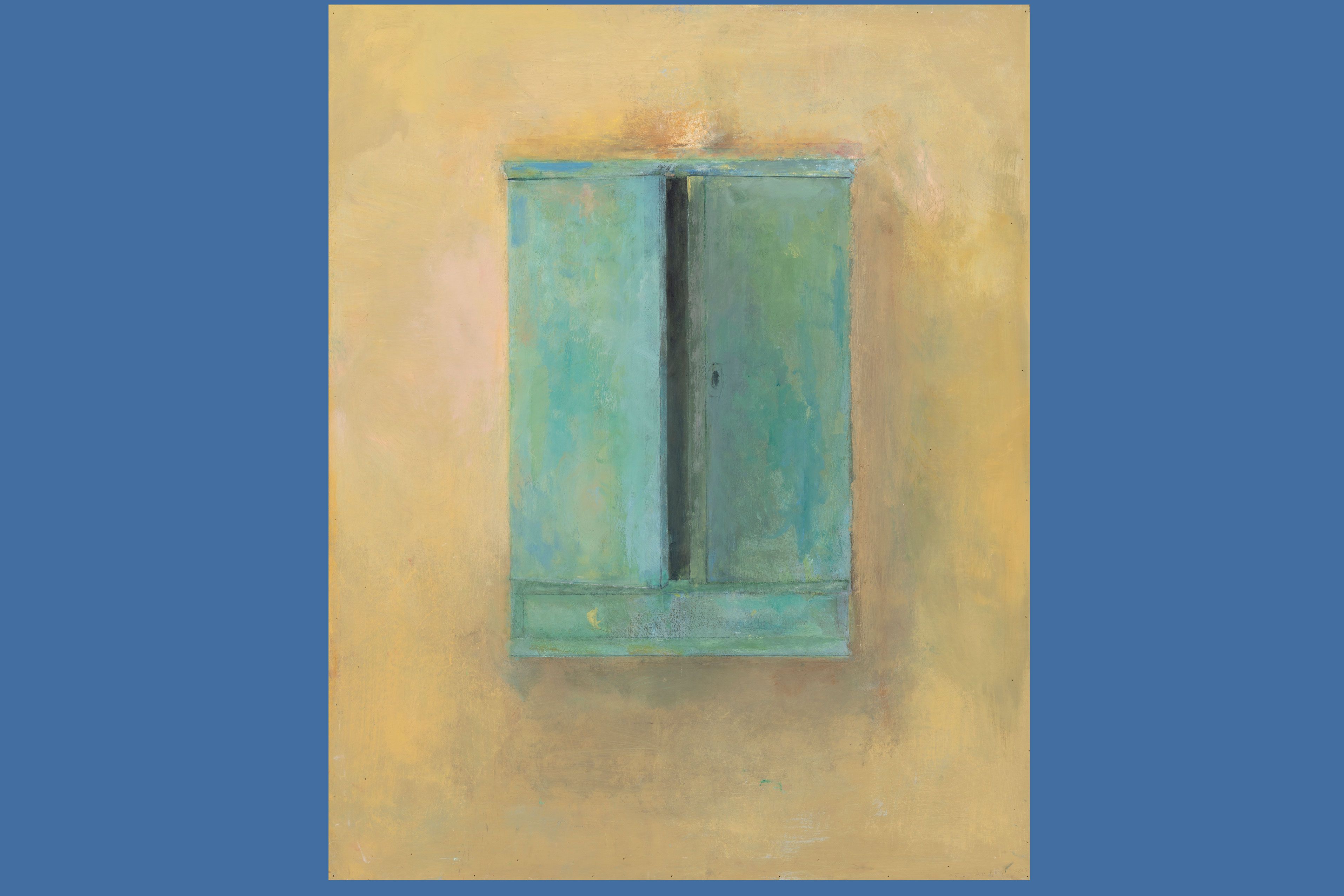 Carmen Laffón, Armario verde, hacia 2013 2014 Óleo sobre lienzo, 100 × 81 cm. Colección privada. © Carmen Laffón, VEGAP, Madrid, 2026. Fotografía Museo Nacional Thyssen Bornemisza Claudia Ihrek