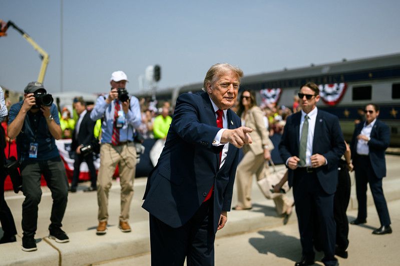 Trump a plena vista