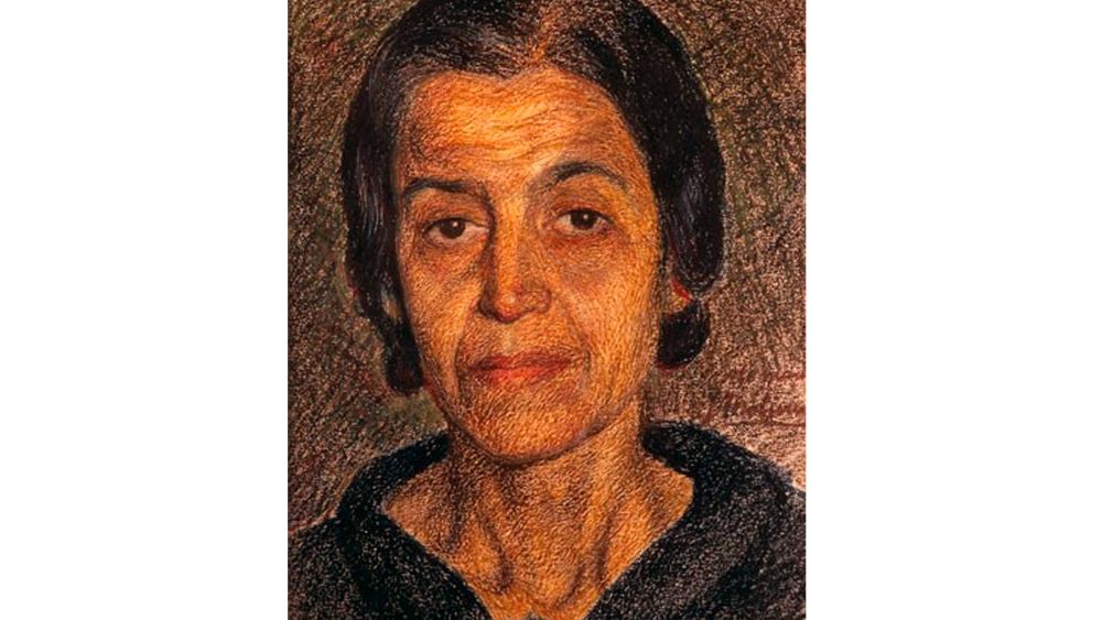 Mi madre, cera sobre papel - 1925-30 Molina García de Arias Mi madre, cera sobre papel - 1925-30 Molina García de Arias