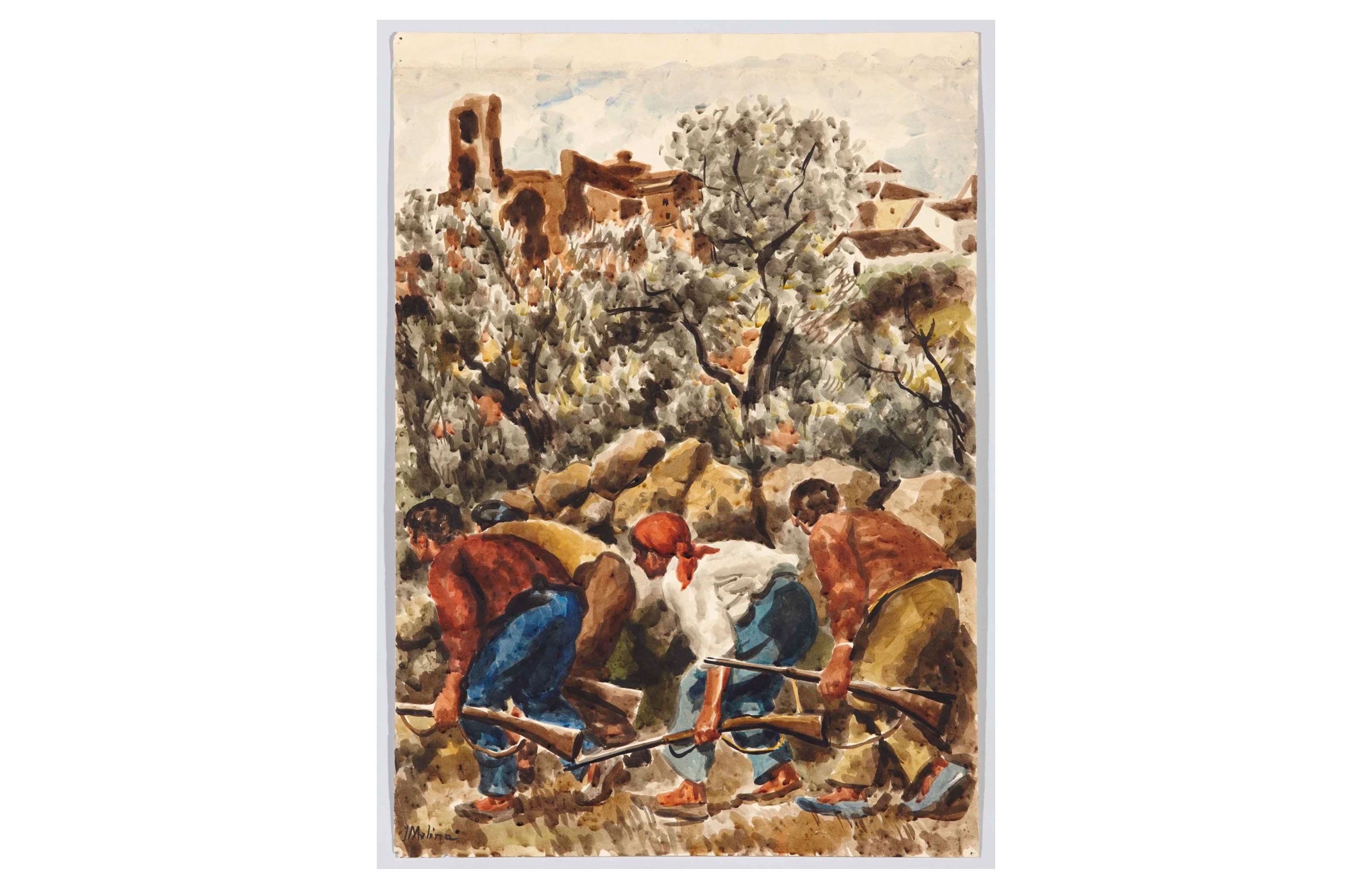 Hacia la posición (La guerra), 1937, Molina García de Arias, Jesús, Museo Reina Sofia