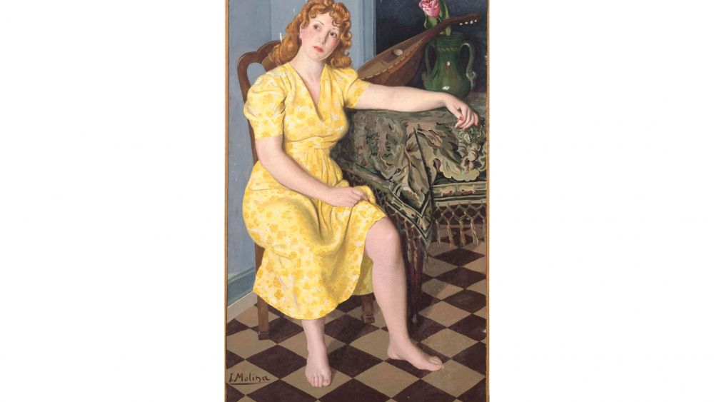 Mujer en amarillo 1944 Molina García de Arias, Jesús, Museo Reina Sofia Mujer en amarillo 1944 Molina García de Arias, Jesús, Museo Reina Sofia