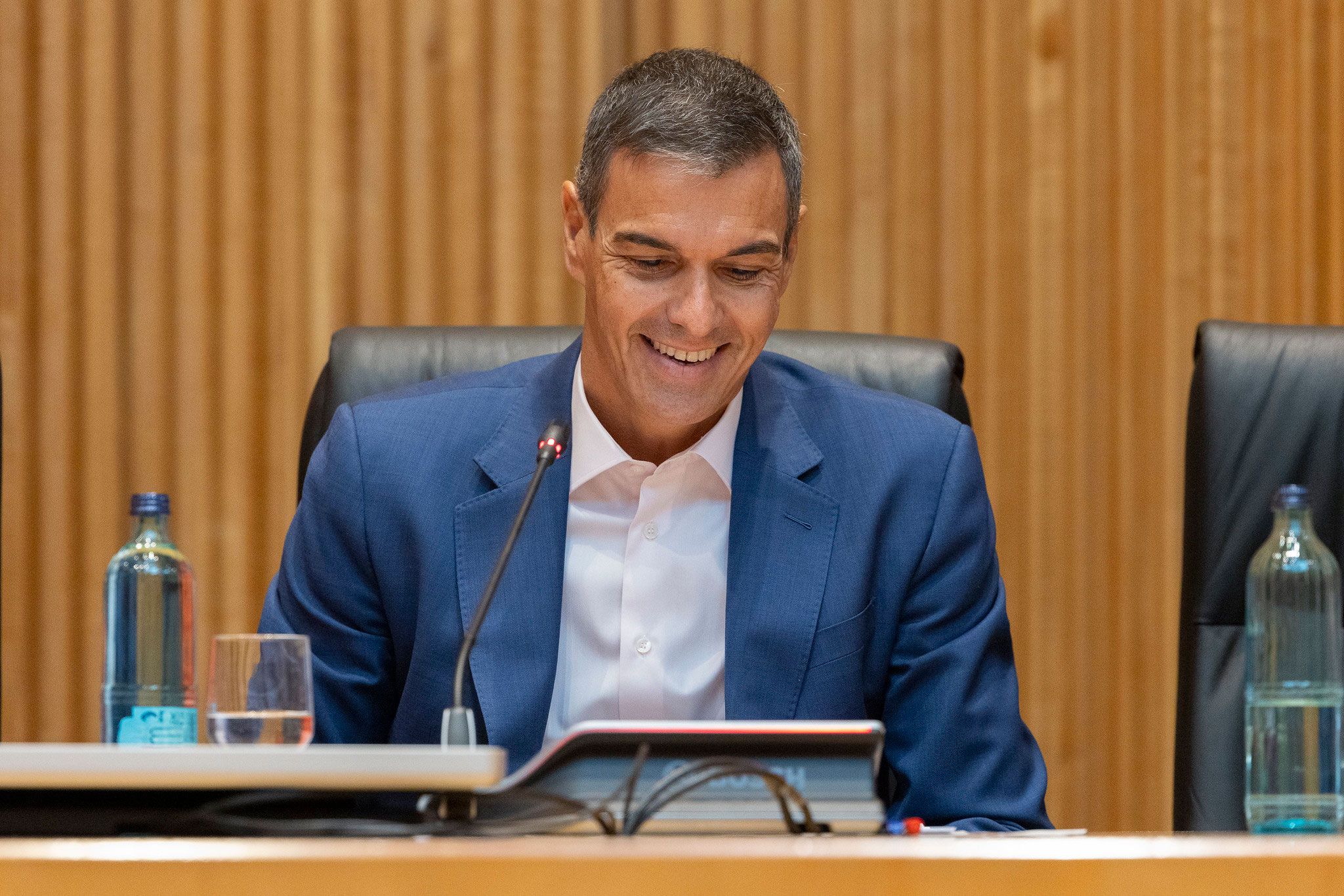 Reunión interparlamentaria del Grupo Parlamentario Socialista en la que interviene el secretario general del PSOE y presidente del Gobierno, Pedro Sánchez.