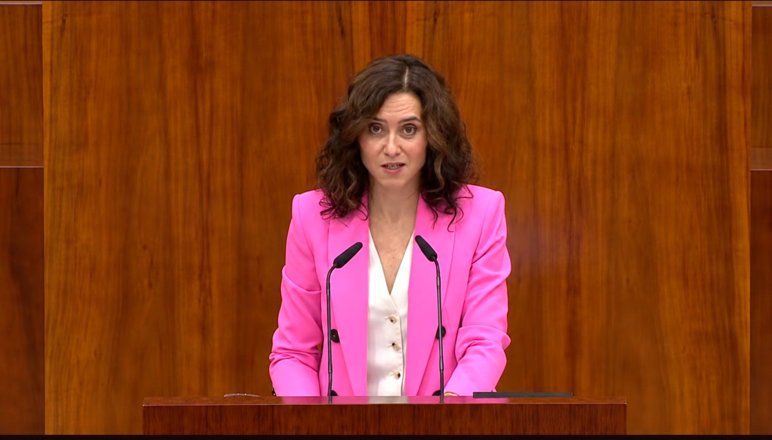 Isabel Díaz Ayuso, presidenta de la Comunidad de Madrid en el Debate del Estado de la Región