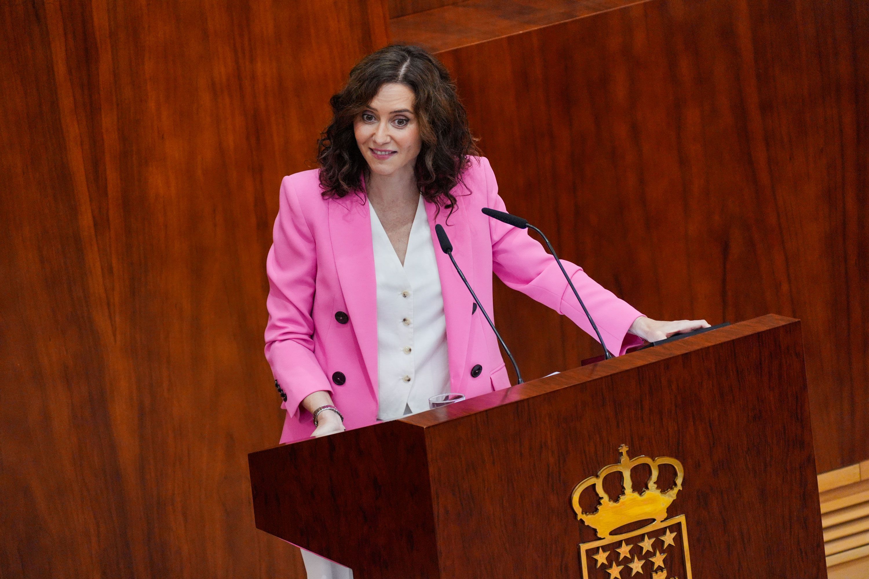 Isabel Díaz Ayuso, presidenta de la Comunidad de Madrid en el Debate del Estado de la Región
