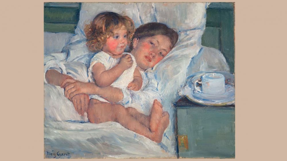 Desayuno en la cama Mary Cassatt The Child’s BathDate 1893 CC0 Public Domain Designation