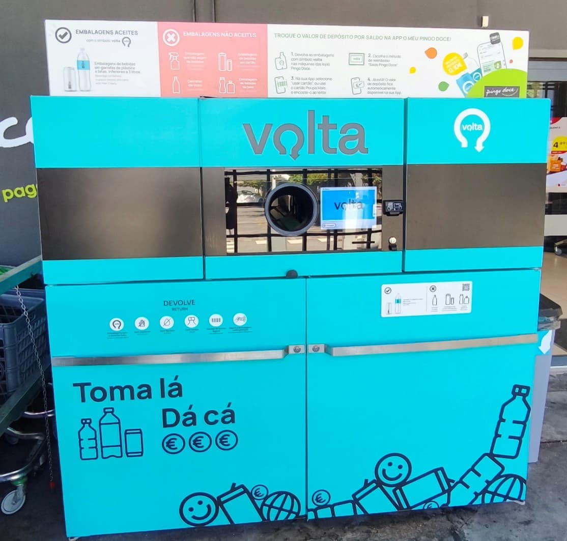 Maquina reciclaje envases Portugal