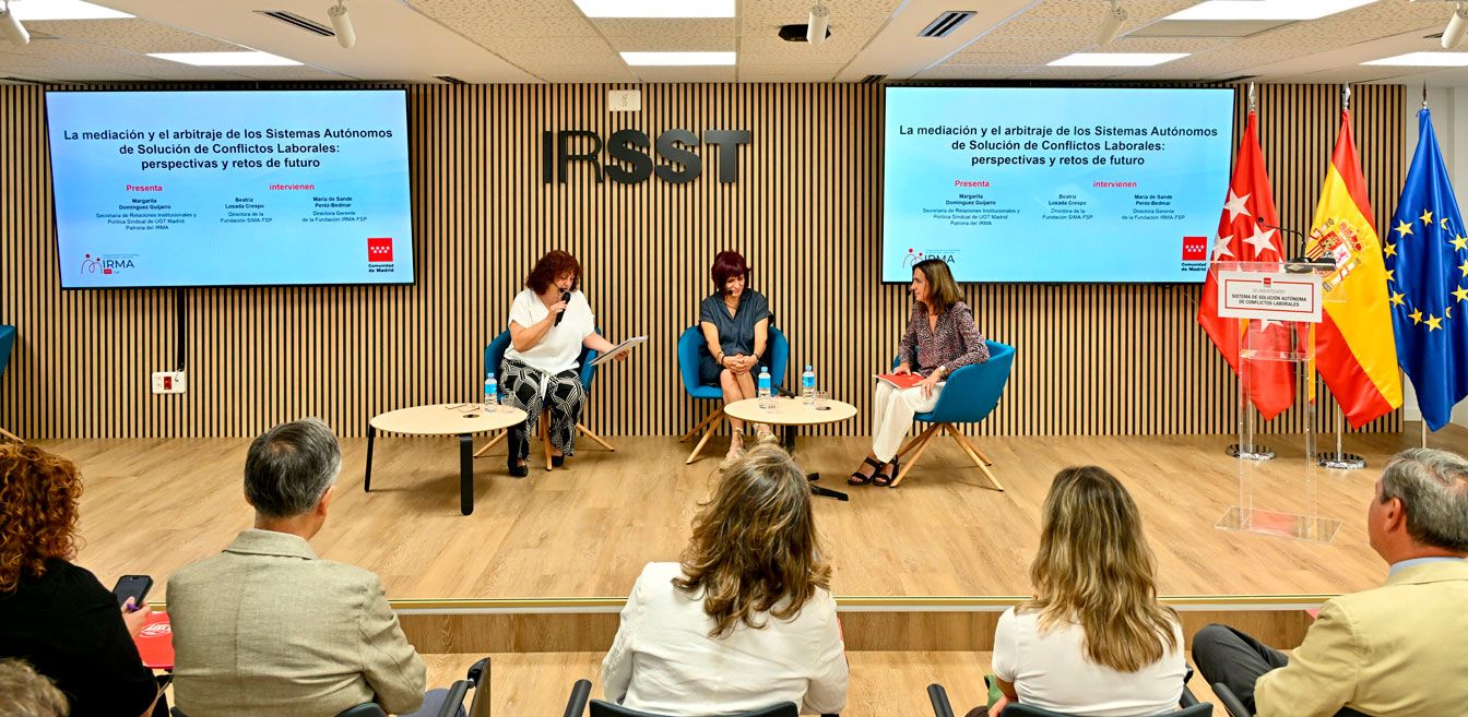 El IRMA celebra 30 años de diálogo social y solución autónoma de los conflictos laborales en Madrid, foto Agustín Millán