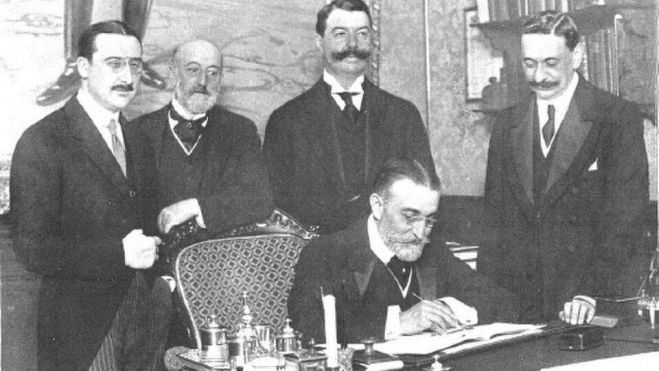 Firma del Tratado franco español de 1912