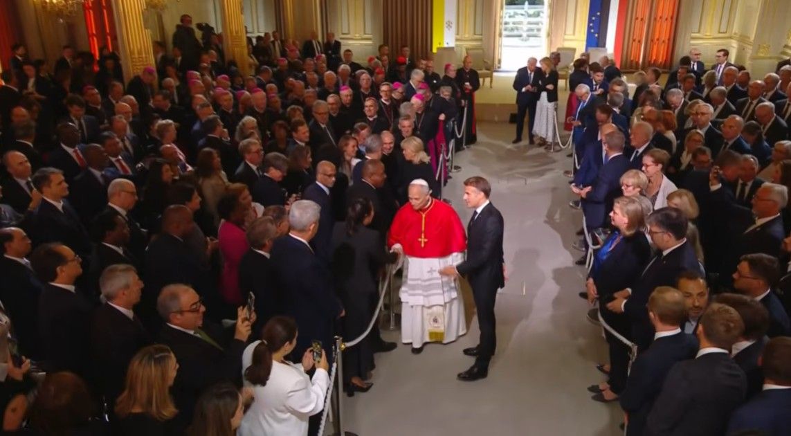León XIV y Macron