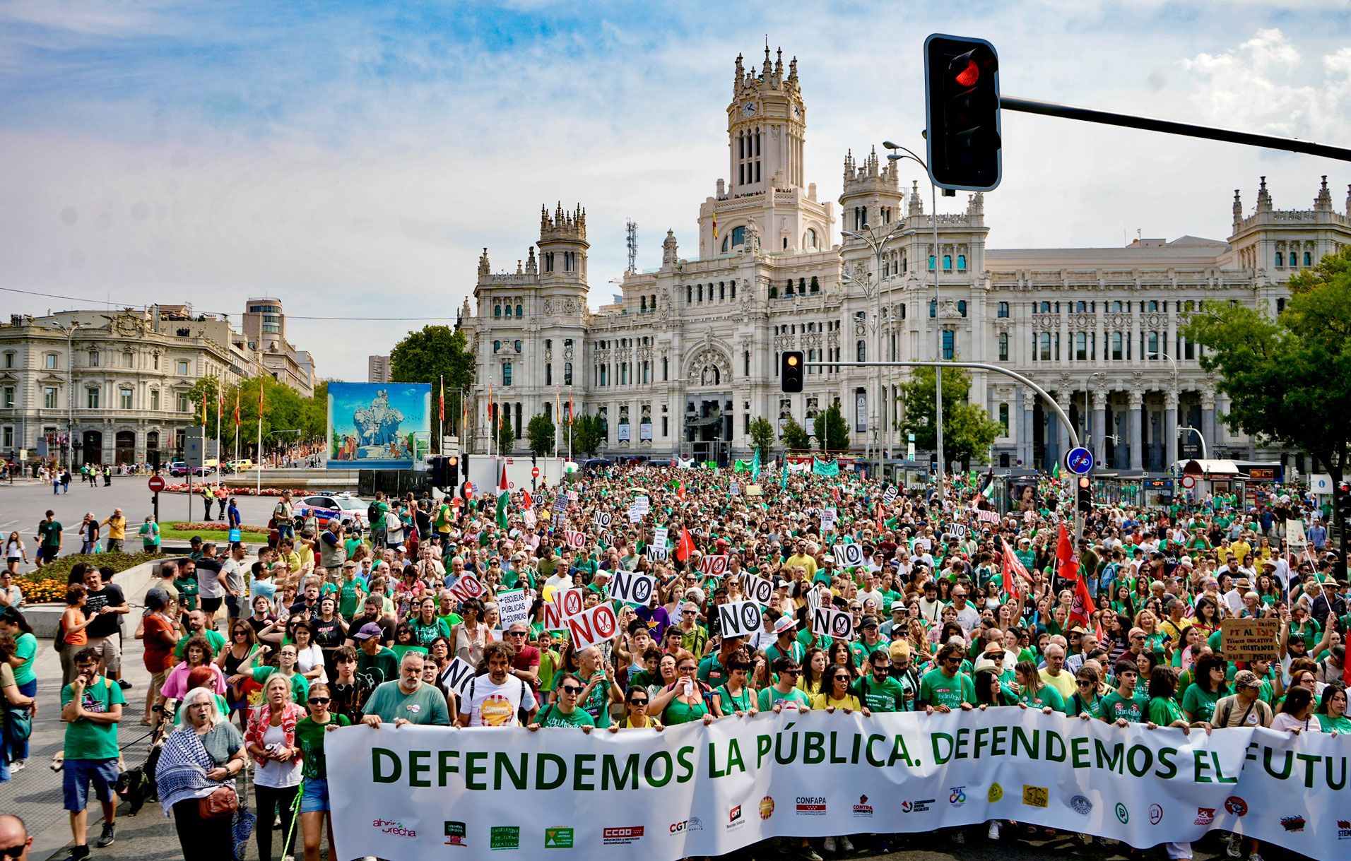 Manifestación en defensa de la educación pública, fotos Agustín Millán