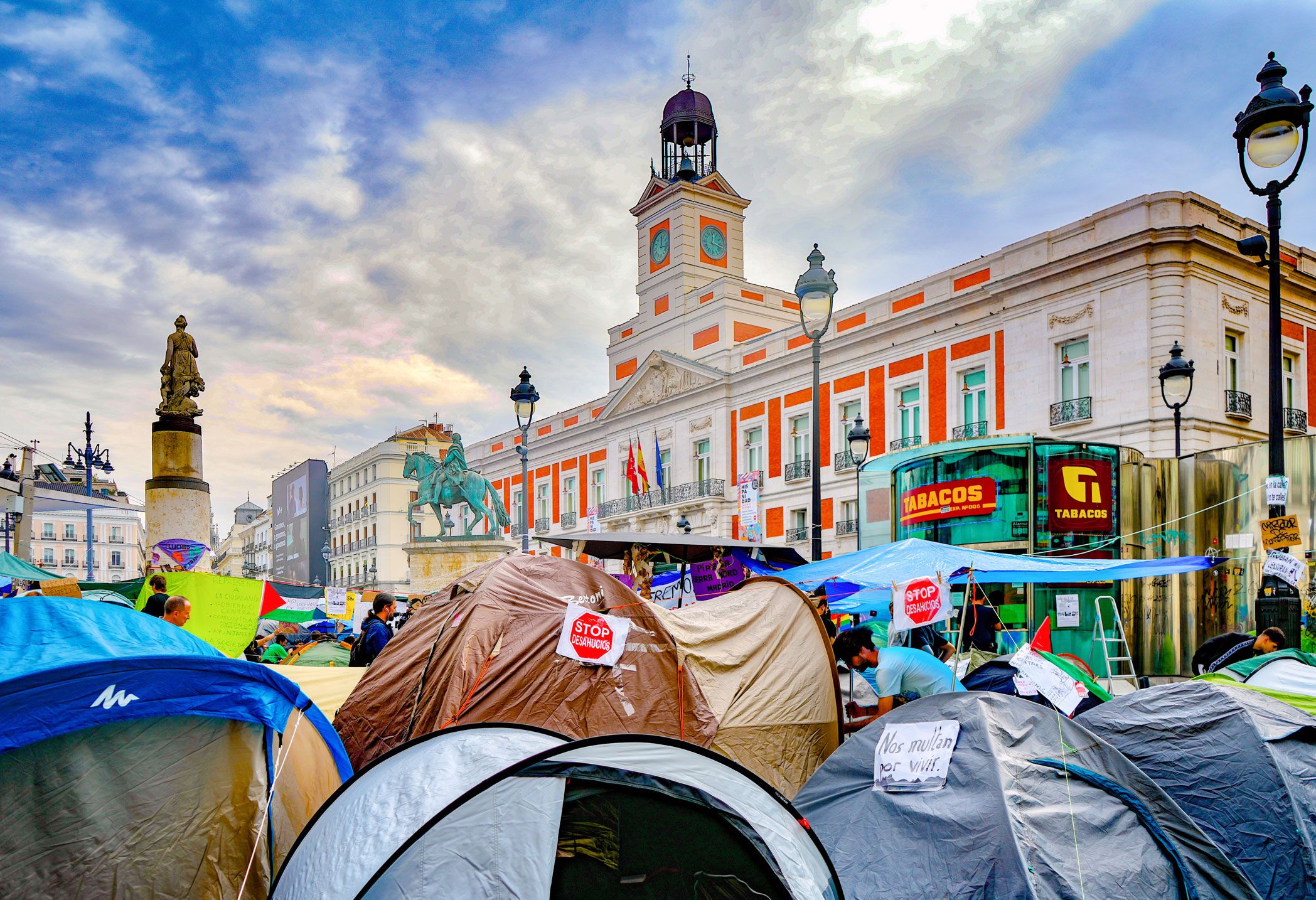Acampada en la Puerta del Sol el 30 de septiembre 2026, foto Agustín Millán