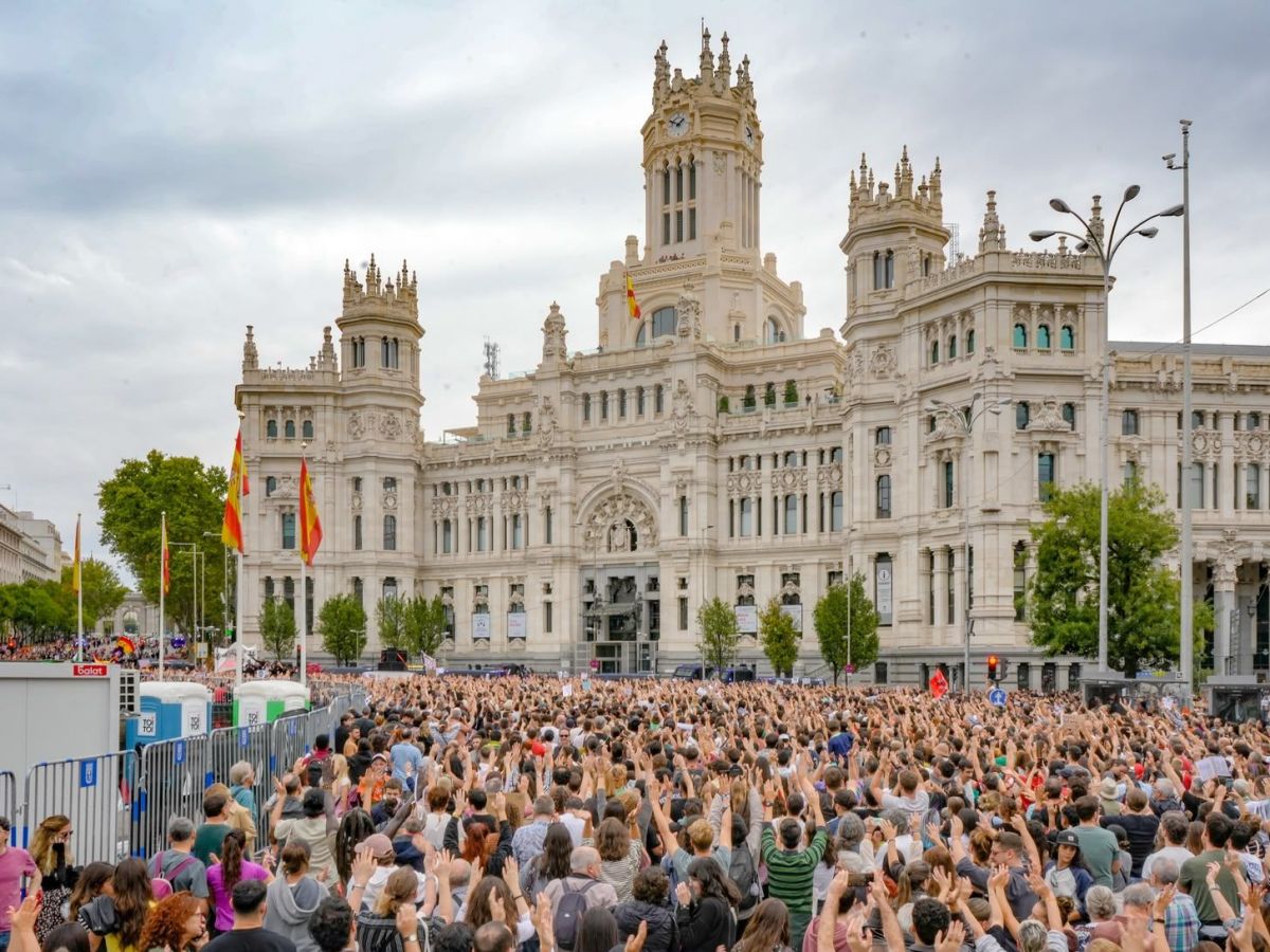 Manifestantes de vivienda, este sábado en Madrid, foto Agustín Millán Manifestantes de vivienda, este sábado en Madrid, foto Agustín Millán