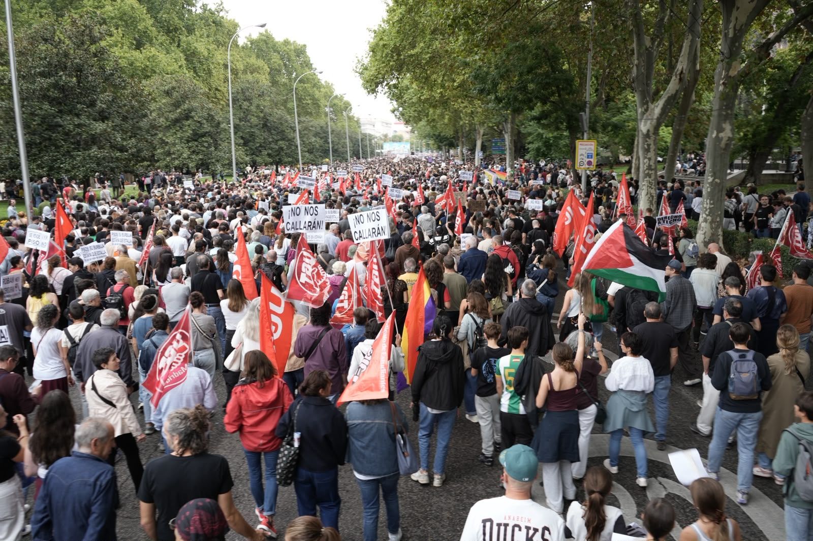Manifestantes de vivienda, dónde ha participado UGT este sábado en Madrid, foto Agustín Millán
