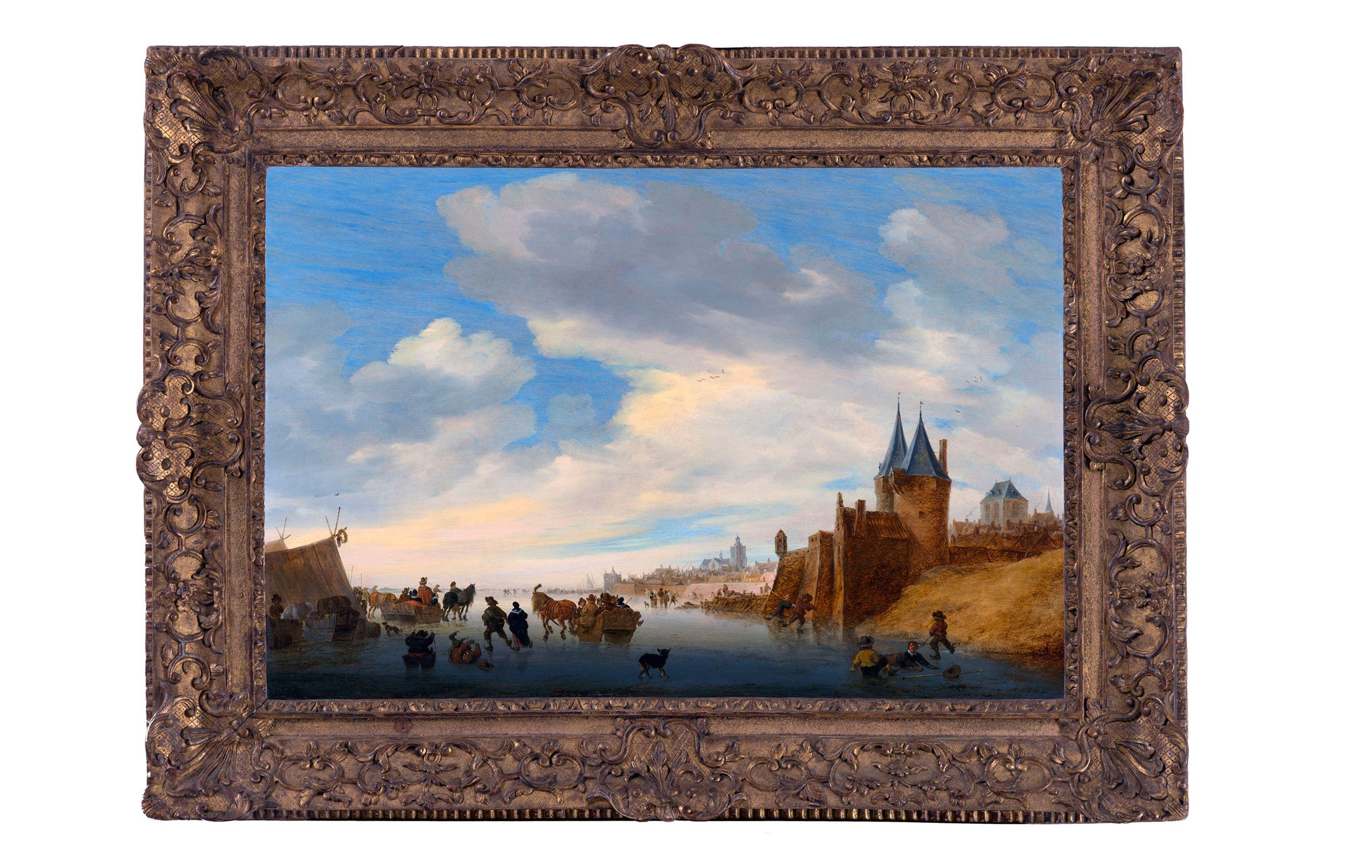 Salomon van Ruysdael Paisaje invernal cerca de Arnhem, 1653 (Winter Landscape at Arnhem) Óleo sobre tabla, 56 × 80 cm La Haya, Muritshuis