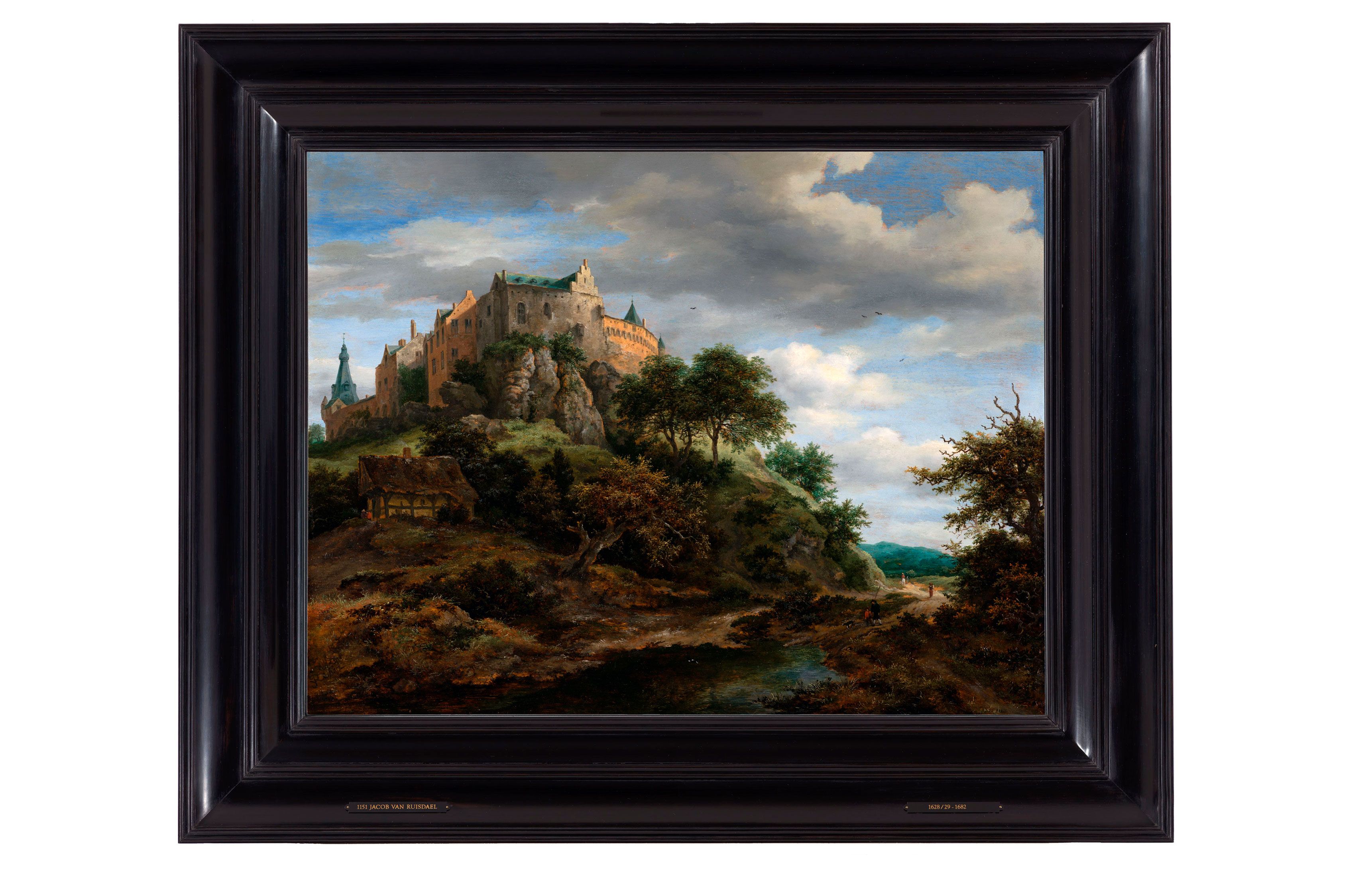 Jacob van Ruisdael Vista del castillo de Bentheim, hacia 1652-1654 (View of Bentheim Castle) Óleo sobre tabla, 51,9 × 67,7 cm La Haya, Mauritshuis