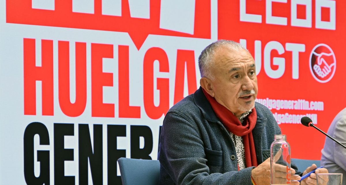 Rueda de prensa UGT  y CCOO, Pepe Álvarez y Unai Sordo, Huelga General 11N, foto Agustín Millán