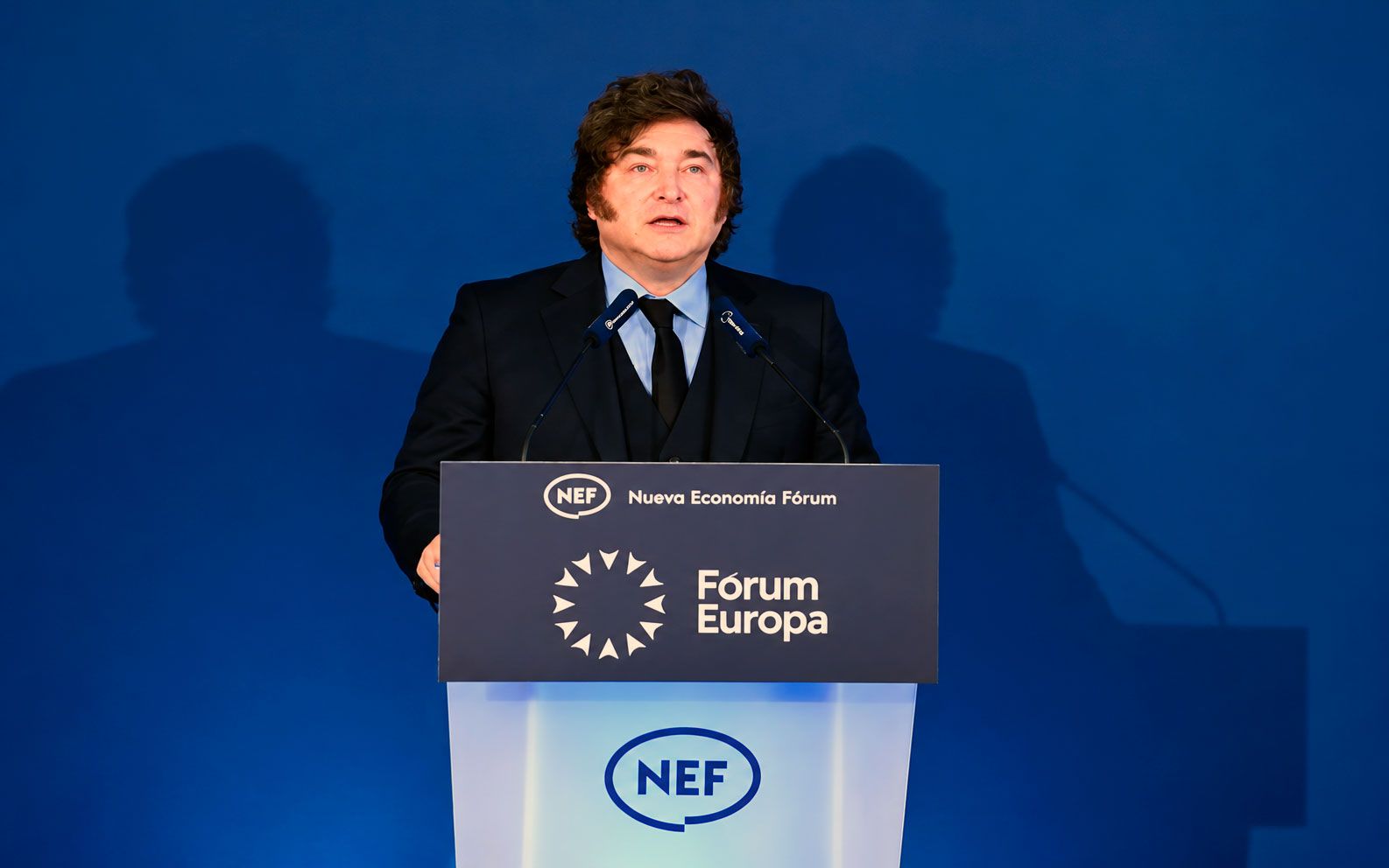 Javier Milei en Nueva Economía Fórum en Madrid