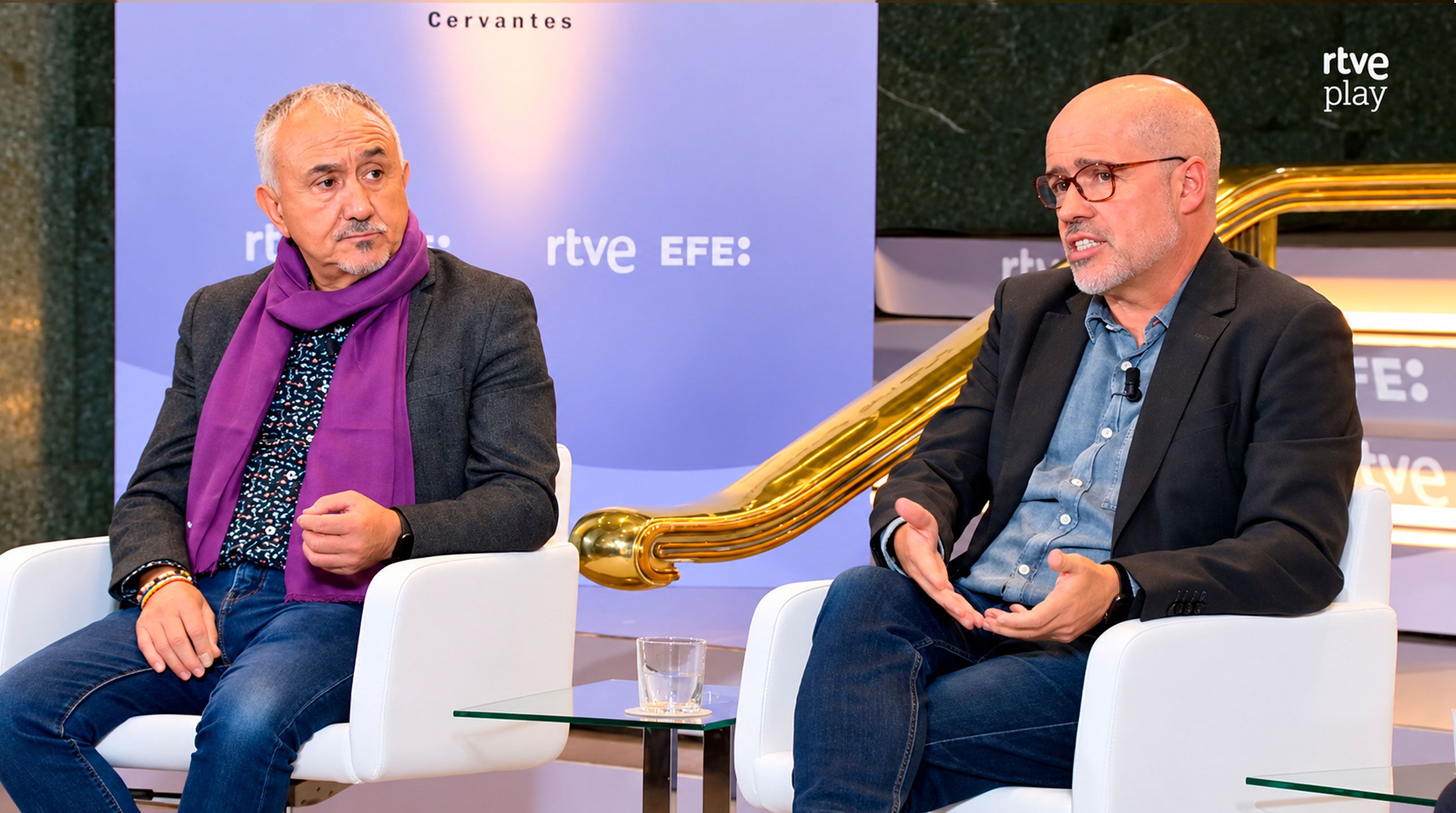Pepe Álvarez y Unai Sordo, secretarios generales de UGT y de CCOO en los Desayunos de RTVE y la Agencia EFE
