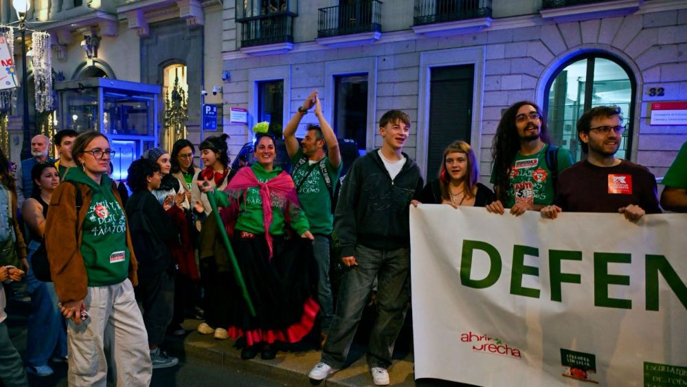 Manifestación en Madrid de los docentes en huelga indefinida de la educación pública, foto Agustín Millán1 Manifestación en Madrid de los docentes en huelga indefinida de la educación pública, foto Agustín Millán1