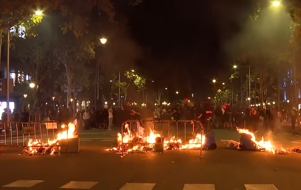 Disturbios Barcelona Calles