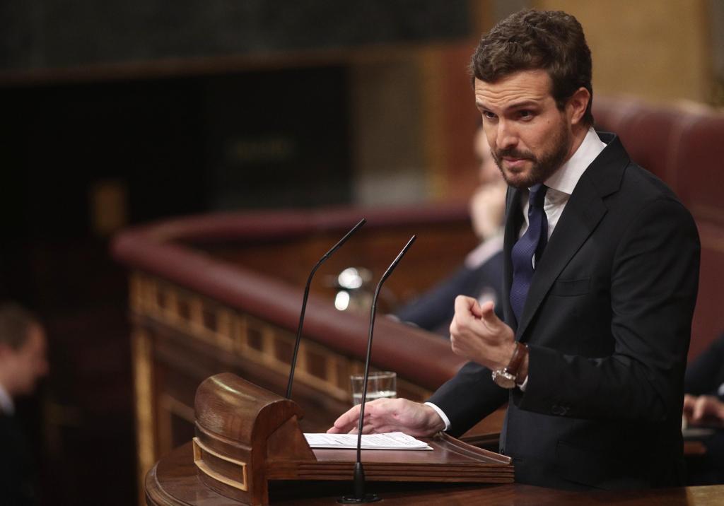 Pablo Casado, en el Congreso.