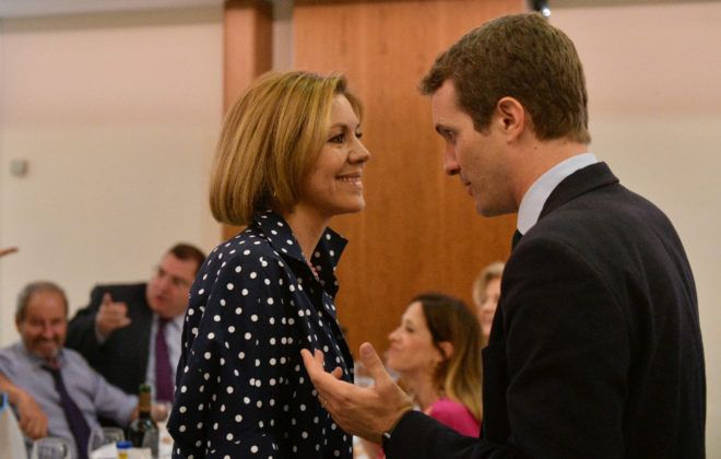 Cospedal y Casado, en mejores tiempos para ambos