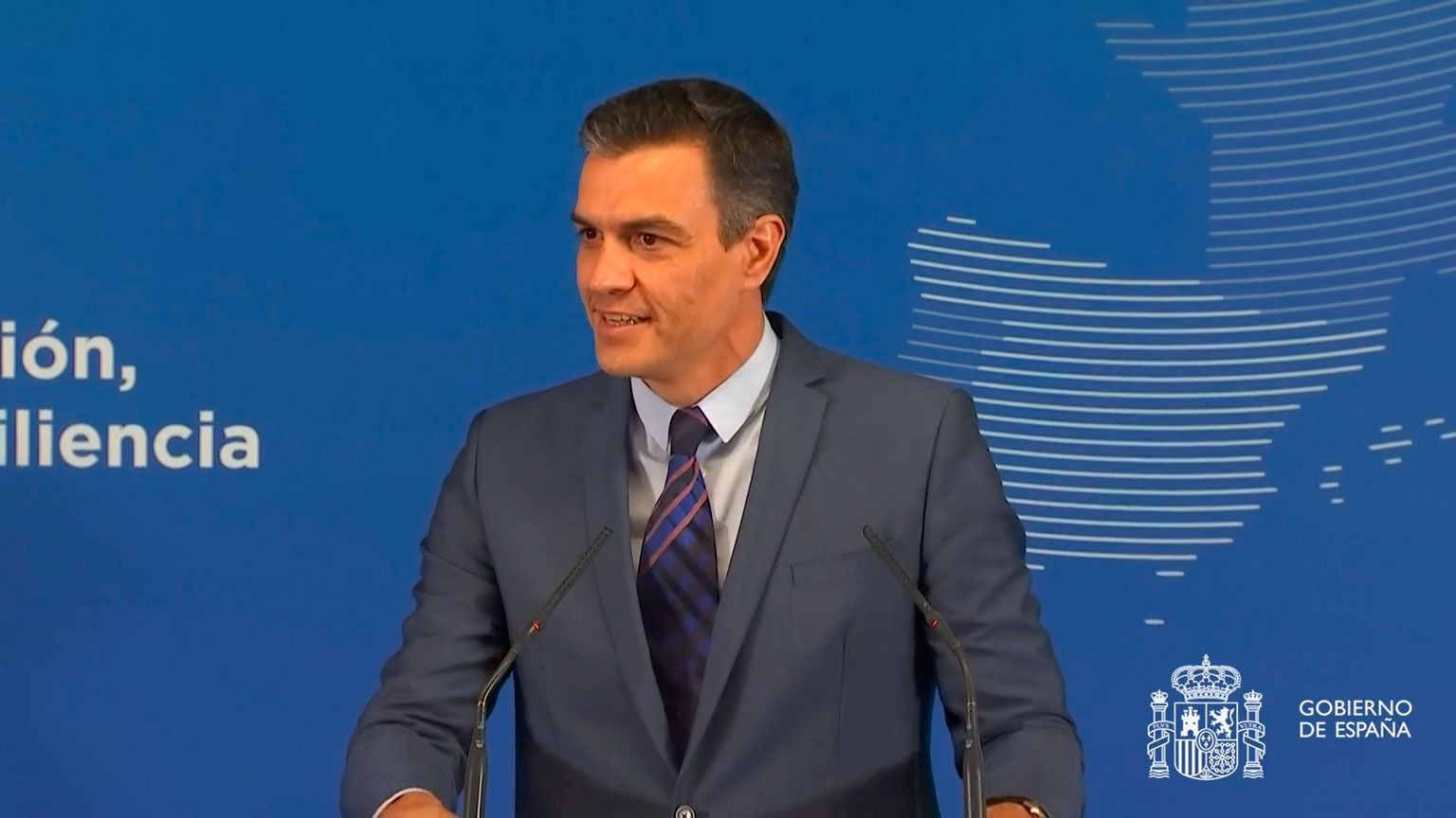 Pedro Sánchez, ayer en la aprobación del Plan de Recuperación