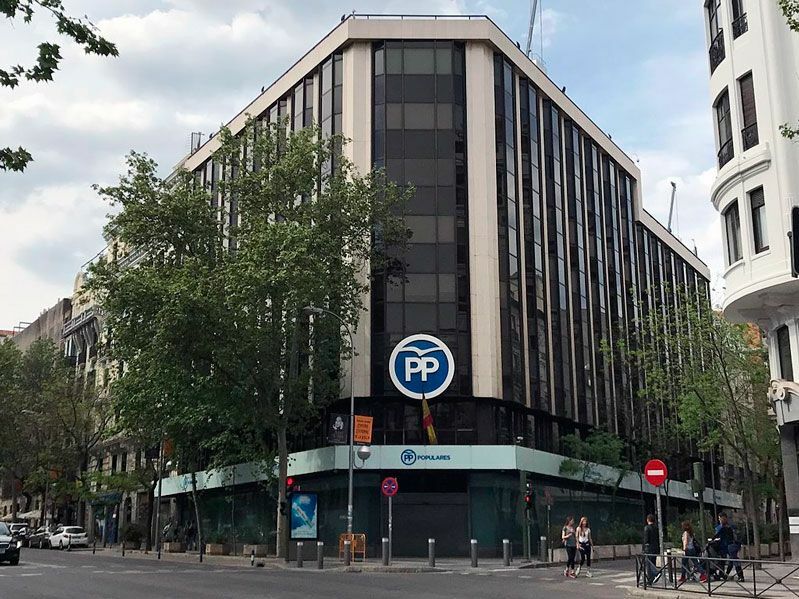 Sede-nacional-del-PP-en-la-calle-Génova-de-Madrid