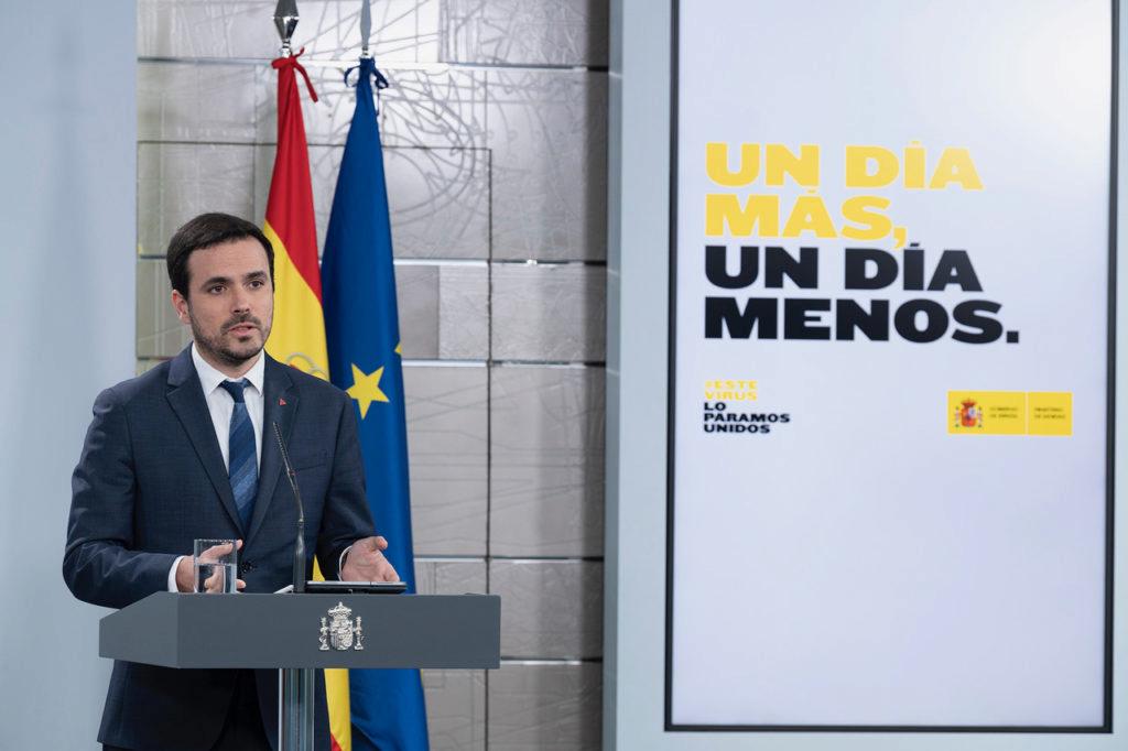 El ministro de Consumo, Alberto Garzón.