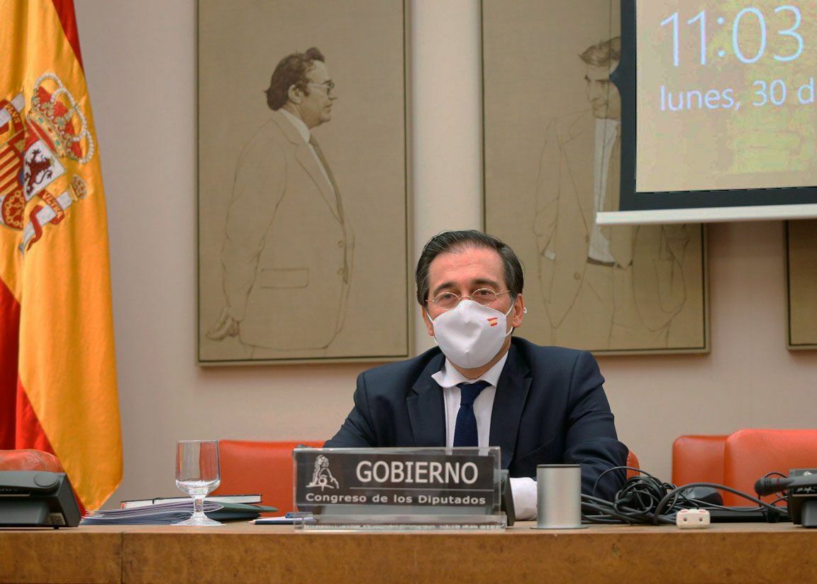 El ministro de Exteriores, José Manuel Albares comparece en el Congreso