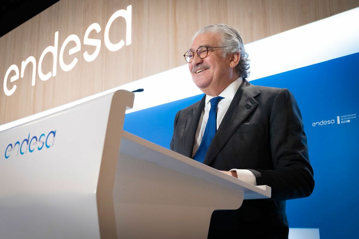 El-consejero-delegado-de-Endesa,-José-Bogas,-en-la-Junta-de-Accionistas-2021