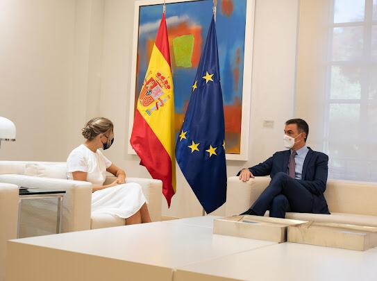 Sánchez y Yolanda Díaz, en una imagen de archivo.