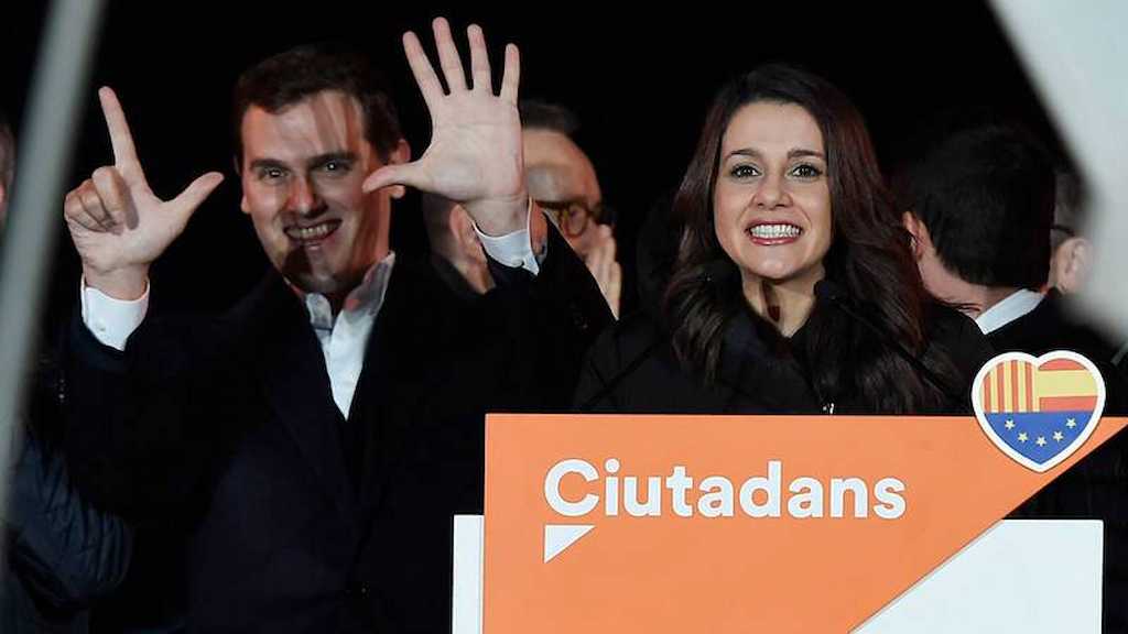 Albert Rivera e Inés Arrimadas en un acto de Ciudadanos.