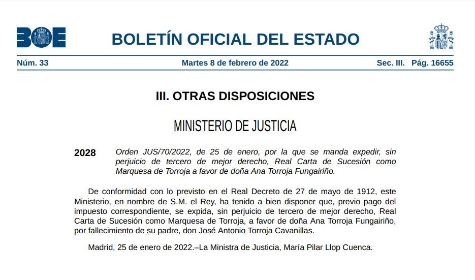 BOE Marquesa de Torroja