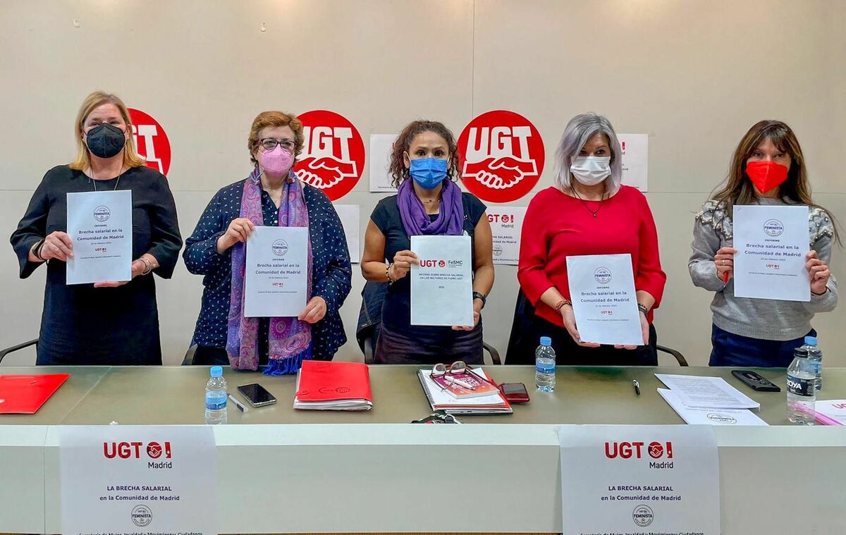 Presentación del Informe Brecha salarial en la  Comunidad de Madrid por UGT Madrid