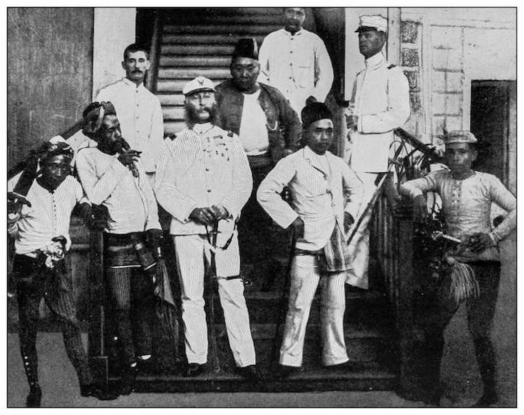 Foto de época del sultanato de Joló.