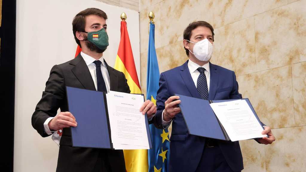 Mañueco olvida que su gobierno nació del pacto con Vox