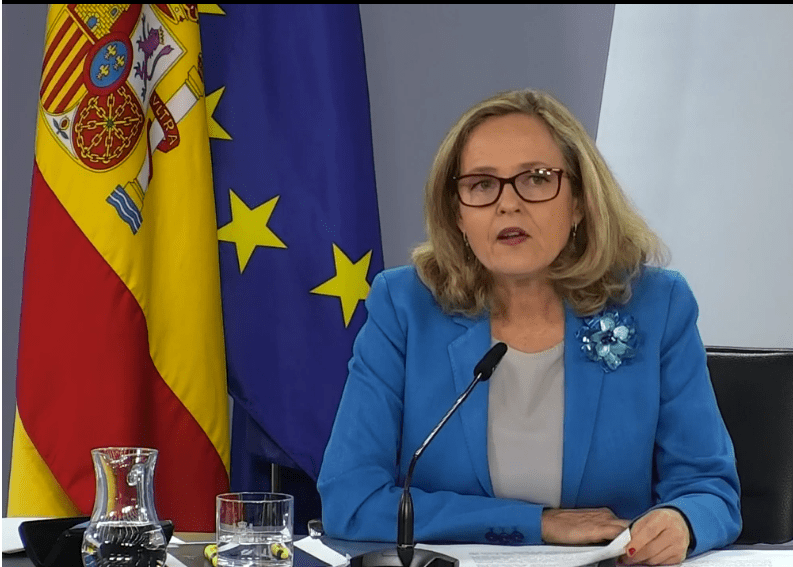 La vicepresidenta primera del Gobierno y ministra de Asuntos Económicos, Nadia Calviño