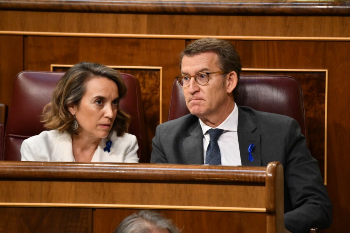 Alberto Núñez Feijóo, presidente del PP durante el debate sobre El Estado de la Nación, foto: Agustín