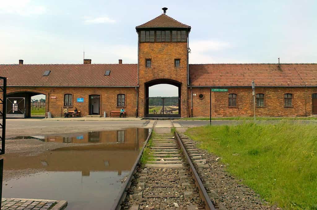 Una imagen del campo de concetración de Auschwitz.