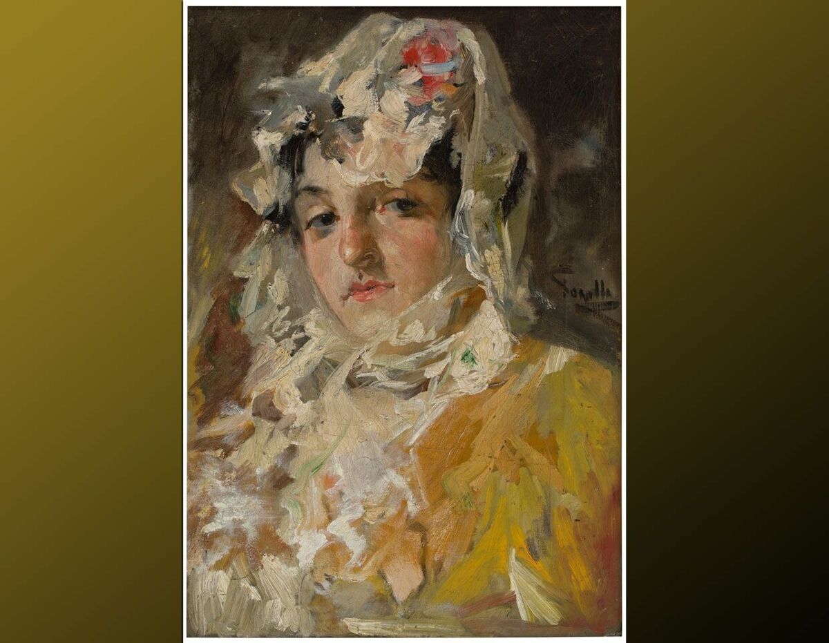 Cabeza-de-mujer-con-mantilla-blanca-de-Sorolla