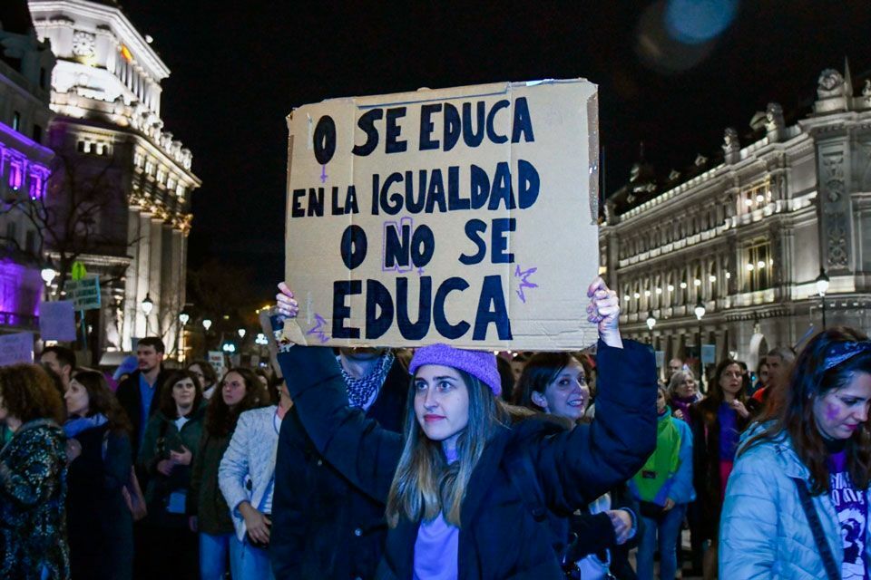 Manifestación del 8M en Madrid. Foto: Agustín Millán.