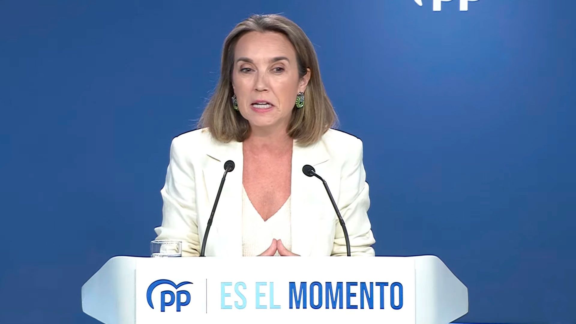 Cuca Gamarra, en una imagen de archivo, ofrece el mismo plan de pensiones del Gobierno.