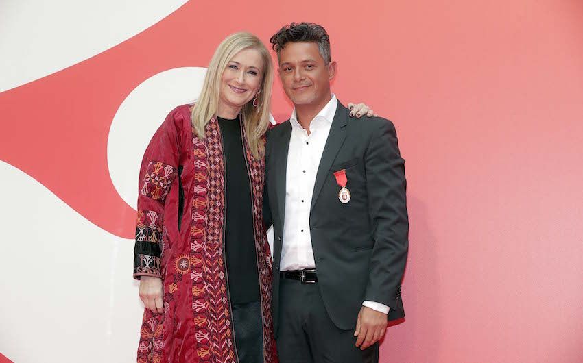 Cifuentes con Alejandro Sanz