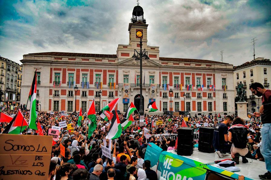 Decenas de miles de personas se manifiestan en Madrid en apoyo a Palestina, foto Agustín Millán