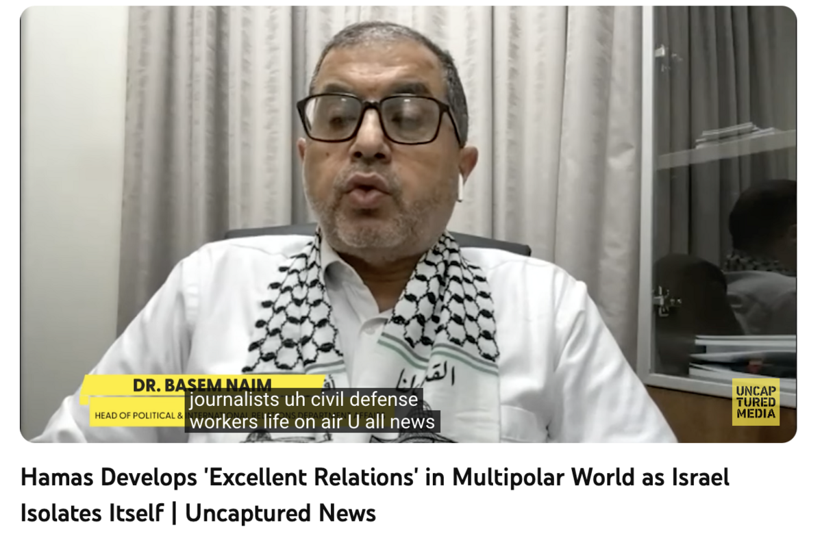 Basem Naim, líder político de Hamas