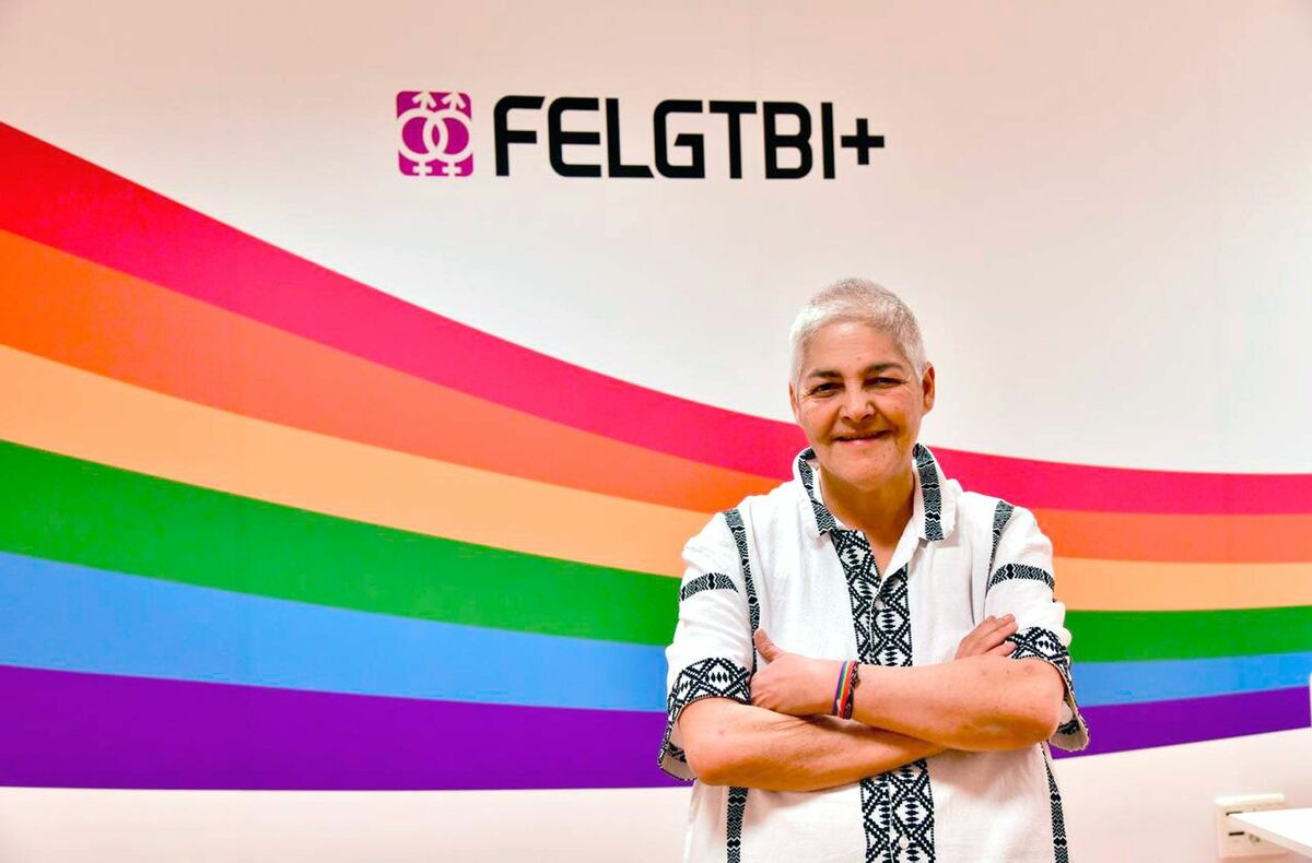 Uge Sangil, presidenta de la FELGTBI+, foto Agustín Millán