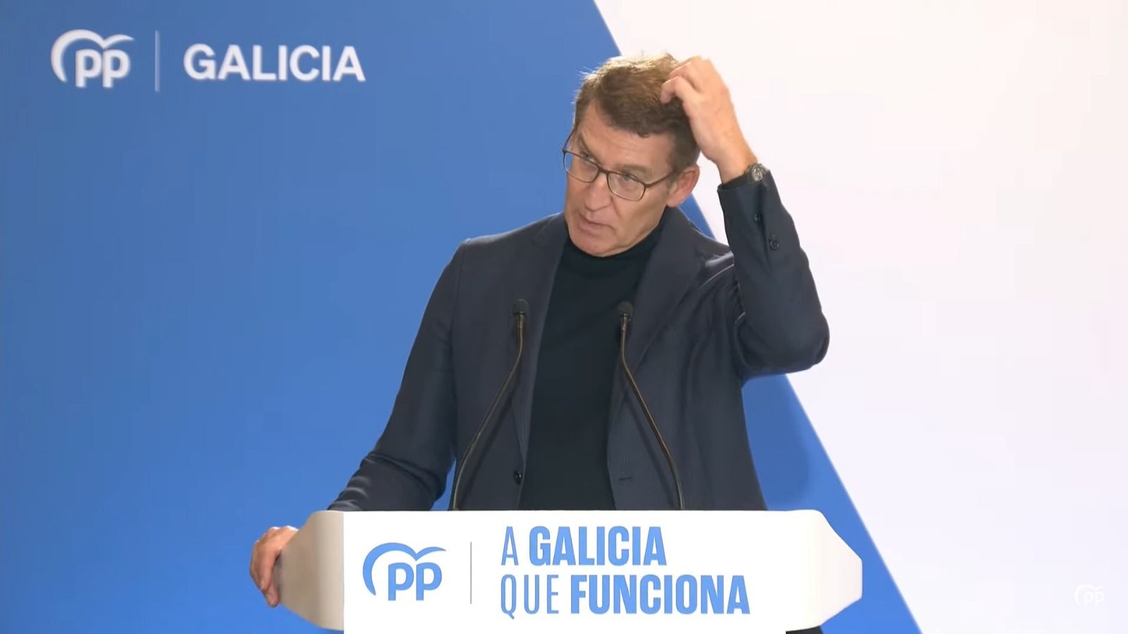Sentidiño perdido, la memoria selectiva de Feijóo en la campaña en Galicia