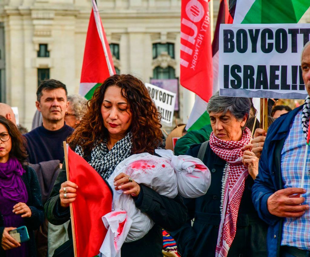 Manifestación contra el genocidio Gaza, Palestina, foto Agustín Millán